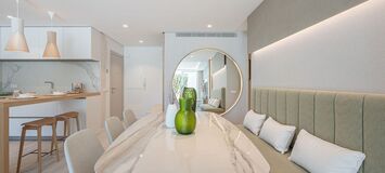 Un elegante apartamento de tres dormitorios en la planta baj